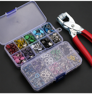 Bộ dụng cụ lắp nút bấm kim loại cao cấp 100 bộ, 9.5mm, kèm dụng cụ lắp đặt và đinh tán ép thân thiện với môi trường - Product Image 2