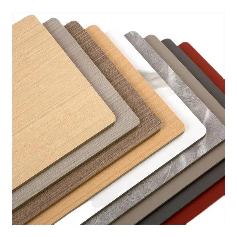 Su misura in fibra di carbone di bambù composito in metallo Texture/marmo/impiallacciatura di legno pannello di parete/bordo/foglio