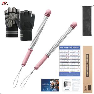 Adjustable Heavy Duty Muscle <b>Strength</b> <b>Training</b> Ergonomic Custom Home Workout Fitness Swing Fighting Ropeless Battle Rope Set - Product Image 1