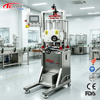 Machine de capsulage automatique à tête unique à changement rapide CE pour pots de soin, flacons de sérum dans la ligne d'emballage cosmétique et de soins de la peau