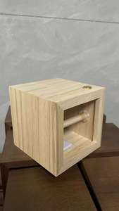 Album photo à manivelle en noyer <span class=keywords><strong>noir</strong></span>, artisanat, mini album en bois à pages tournantes pour <span class=keywords><strong>couple</strong></span>, femme, homme, cadeau de fête - Product Image 5