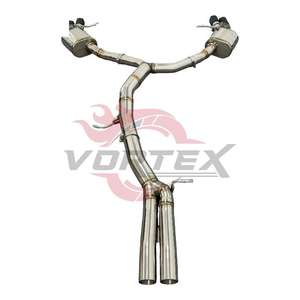 VORTEX 304 Stainless Steel Mirror Polished 1.5mm Thick Valvetronic Turning Exhaust System for Audi RS5 B9 2.9T 2019-2025 Direct - Product Image 4
