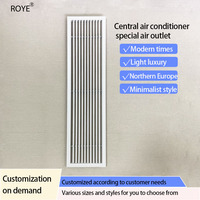 Diffuseur à fente linéaire de conception industrielle moderne Installation facile Grille de barre en aluminium réglable pour système de ventilation