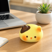 Jouet Squishy Chat en Mousse PU à Remontée Lente, Jouet à Presser Anti-Stress, Jouet Fidget Kawaii pour Enfants et Adultes, Anti-Stress