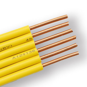 Câble d'<span class=keywords><strong>alimentation</strong></span> souterrain en cuivre massif isolé en PVC BV 450/750V, diamètre 2,5 4 6 10 mm pour usage industriel et domestique - Product Image 1