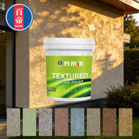 Effets de finition texturée Pierre naturelle luxueuse Pierre décorative élégante en cristal Durable Peinture pour pierre