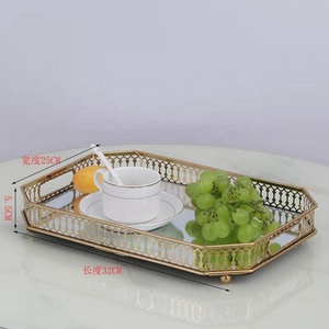Offre Spéciale argent cristal garniture miroir carré gâteau stand pour Fournitures De Mariage - Product Image 6