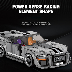 858 Pièces GT500 Édition Statique Voitures Modèles à Monter Soi-Même Briques Petites Voitures de Sport Classiques Super Puzzle Mini Briques Maquettes Blocs de Construction - Product Image 4