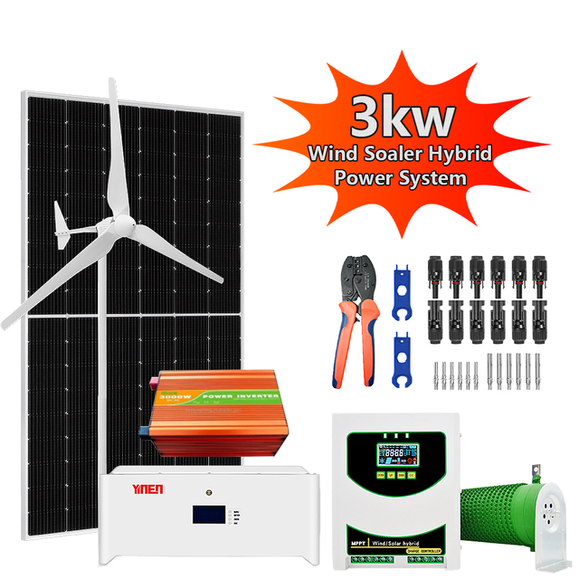 Complete Home Wind Turbine Solar System 3kw Vertical Wind Turbine Price Factory