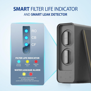 600gpd tự động tuôn ra hộ gia đình tankless undersink thẩm thấu ngược Hệ thống lọc nước với bài Carbon TDS loại bỏ - Product Image 3