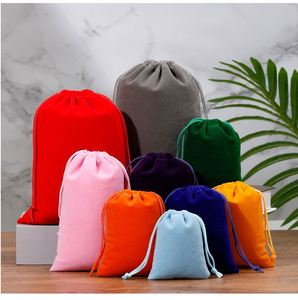 Wholesale Custom Recyclable Velvet <b>Drawstring</b> Gift Bag with Hot Stamping Logo for Jewelry Watch Eyewear <b>Bracelets</b> Earrings - Product Image 4