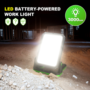 Lampe de travail LED pliable 30W, rechargeable, avec support - Product Image 6