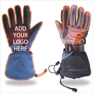 Kayak için kış sporları ve açık hava etkinlikleri için snowboard balıkçılığı için Unisex dokunmatik ekran ısıtmalı eldivenler