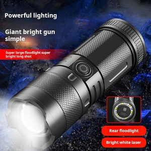 30W đèn pin chiến thuật siêu sáng COB dẫn không thấm nước cứng ABS nhựa USB C có thể sạc lại mềm làm việc cầm tay ngọn đuốc - Product Image 3