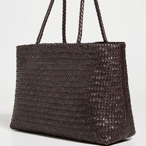 Sac fourre-tout en cuir végétalien personnalisé de haute qualité sacs à provisions portables pour dames pour les voyages en plein air été automne - Product Image 4