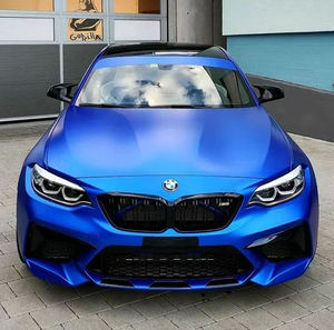 Vinilo para Automóviles Azul Cromo Mate, Vinilo para Envolver Automóviles en Azul Oscuro - Product Image 1