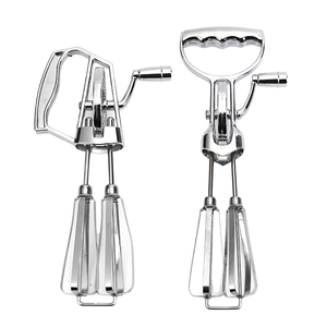 เครื่องตีไข่แบบมือหมุน ทำจากโลหะ ใช้งานสะดวกสำหรับครัว - Product Image 1