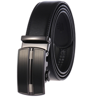 Ceinture en cuir pour homme, boucle automatique, sans trous, ceinture à cliquet, multicolore, réglable, ceinture formelle et décontractée pour homme