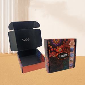 Cajas de cartón corrugado para el cuidado de la piel, set de cosméticos de color negro - Product Image 2