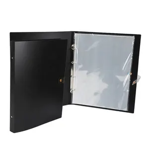 Custom Design Logo 3 Ring Binder Recept Bestand Map Pp Plastic Classificatie Bestanden Inset Ansichtkaart Bestand Foto