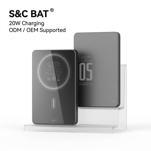 OEM Custom Logo 5000mAh Magnetic Wireless Power Bank Mini Slim Portable Charger for Phone Gifts Bulk Order Factory