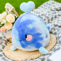 Vente chaude Personnalisé Mignon Animal Conception Animaux En Peluche Super Doux En Peluche Baleine Bleue pour La Maison Jouets