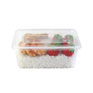 Promotion Multi Size Clear Einweg plastik zum Mitnehmen Bento Lunch Packing Box Lebensmittel behälter