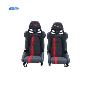 Asientos de coche personalizables de cuero Nappa Alcantara con fibra de carbono seca, rayas negras y rojas para Porsche 911 (992.1 992.2) - Product Image 2