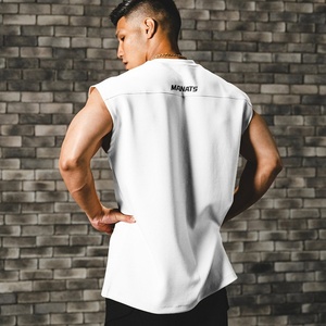 เสื้อกล้ามฮิปฮอปผู้ชายไซส์ XL แห้งเร็ว ยืดหยุ่น ระบายอากาศดี ดีไซน์ทันสมัย ไร้แขน เหมาะสำหรับออกกำลังกาย ฟิตเนส เนื้อผ้าถัก - Product Image 4