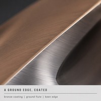 ANGHUA Fraise à queue carrée en carbure monobloc à 4 cannelures, revêtement bronze, pour usinage CNC de moules en acier