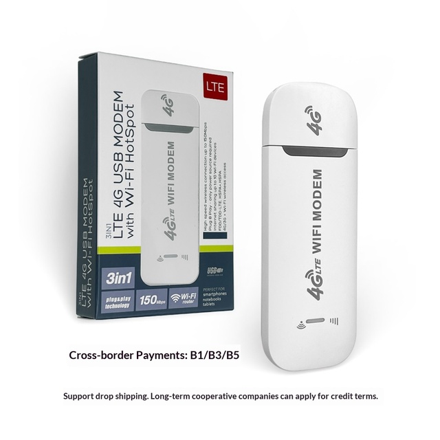 China Qual Comm 8916 4G LTE Modem Portable USB WiFi Dongle for Russia Thailand Indonesia with 4G Internet Card Reader