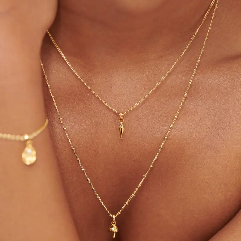 Bestone liontin kalung DIY lapis emas kustom liontin grosir jimat desainer untuk membuat perhiasan