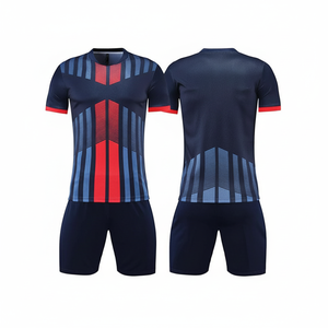 2025 Latest Design Sublimated Soccer Uniform Set Breathable Football Jersey Kit With Custom Team Wear Training Suit - Product Image 1