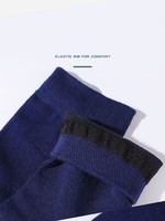 Chaussettes habillées en coton et élasthanne de haute qualité, chaussettes mi-hautes pour hommes, respirantes, unies, gris, noir, blanc, automne, personnalisées