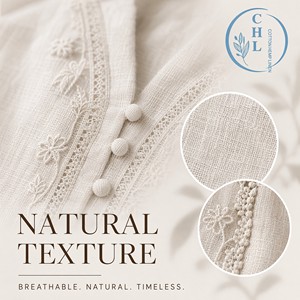 Completo Estivo <span class=keywords><strong>Donna</strong></span> 2026 Nuovo in Cotone <span class=keywords><strong>Lino</strong></span> con Decorazioni in Pizzo, Blusa e <span class=keywords><strong>Pantaloni</strong></span> a Gamba Larga Stile Cinese, Top con Scollo a V e <span class=keywords><strong>Pantaloni</strong></span> a Gamba Dritta Casual - Product Image 3