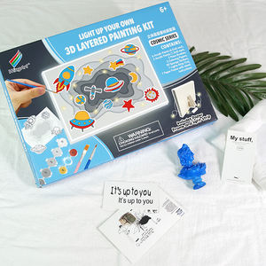 Vollständig Anpassbares WINGART Leuchtendes Zeichenspielzeug-Set für Kinder Papier 3-Schichten-Zeichenbrett Kunst-Malset für Alter 3+ - Product Image 4