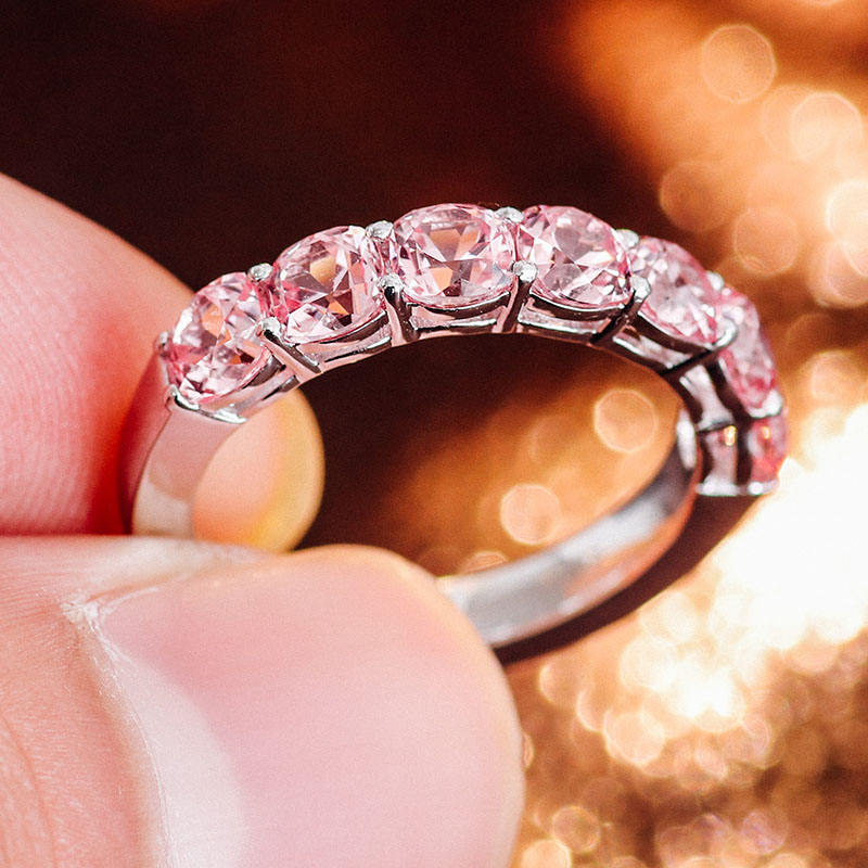 แหวนเพชรโมอิสซาไนต์ทองคำแท้ 18K