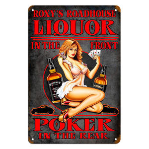 لوحات معدنية مخصصة للفتيات، ملصقات جدارية، لوحات حديدية عتيقة للنساء، ديكور للرجال في غرفهم، المنازل، المقاهي، المرائب، النوادي والحانات - Product Image 4