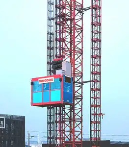 De segunda mano de equipos de construcción de edificios CE COC aprobado de carga de ladrillos de construcción de cemento ascensor plataforma