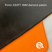Alas Mouse Gaming Xsoft E-sport Ukuran Khusus Pola Berkualitas Tinggi Tidak Beracun 3mm Tepi Jahitan Poron Permukaan Seimbang Kemasan Khusus