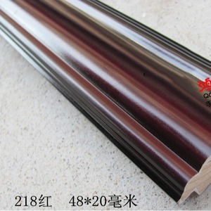 Profilé en bois 218 Rouge 48x20mm pour lignes de cadre Utilisation intérieure - Product Image 1