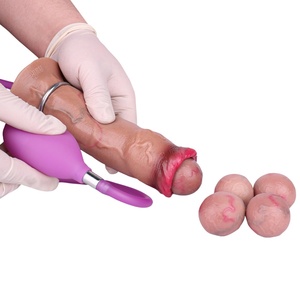 Silicone Vaginal Eggs Hand-pump Egg-laying <b>Dildo</b> for Women Masturbator Ovipositor <b>Dildos</b> With Hole - Product Image 2