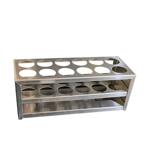 Support de <span class=keywords><strong>tubes</strong></span> à essai en acier inoxydable à 2 couches portable polyvalent personnalisé professionnel pour <span class=keywords><strong>tubes</strong></span> de 26 à 30mm - Product Image 2