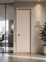 Porte intérieure moderne minimaliste en bois massif TH50, feuille de porte de 50 mm remplie de graphène, insonorisée, étanche, finition de qualité, garantie de 3 ans