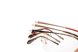 Gafas ópticas LE6498 sin montura de Metal de lujo para mujer, gafas de negocios sólidas a la moda, marcos de vidrio óptico de moda - Product Image 4