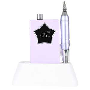 Professionnel puissant Nail Art moteur électrique perceuse à ongles Maniche 35000 tr/min rose étoile E fichier pour ongles - Product Image 4
