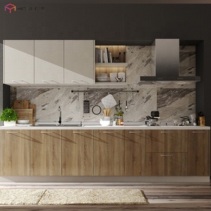 Muebles de Cocina Económicos de Fábrica con Fregadero y Grifo, Diseño Moderno para Hoteles, <span class=keywords><strong>Color</strong></span> de Puerta Personalizable - Product Image 4