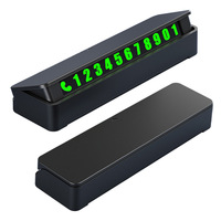 Plaque de stationnement temporaire pour voiture en plastique épaissi résistant aux hautes températures, accessoires intérieurs pour tableau de bord
