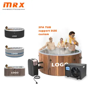 MRX girls bak mandi panas spa renang di tanah & sauna dan jet, bak air asin besar dapat ditiup untuk pasangan
