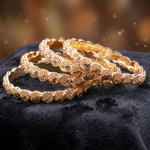 Brazaletes de moda chapados en oro personalizados tradicionales Cobre Latón Joyas rellenas de oro Oro Joyeria Brazalete de formación personalizado - Product Image 2